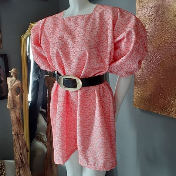 NWT Handmade Puff Sleeved Mini Dress - Picture 6 of 14